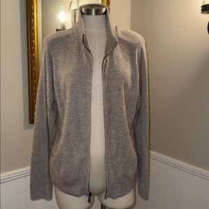 Barefoot Dreams Gray Zip Up Cardigan. XL. Good condition.